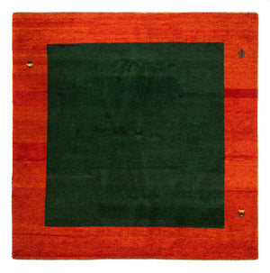 Gabbeh-tæppe - Indus firkantet  - 250 x 247 cm - grøn