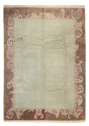 Nepal Tæppe - 351 x 254 cm - olivengrøn