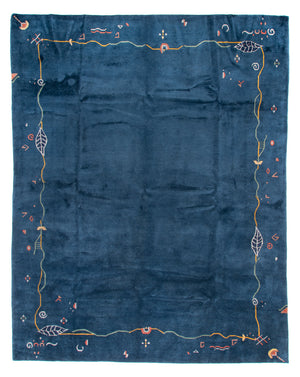 Nepal Tæppe - Royal - 382 x 299 cm - blå