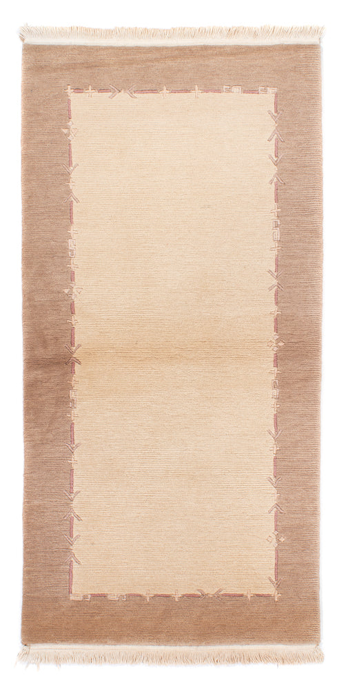 Løber Nepal Tæppe - 175 x 89 cm - beige