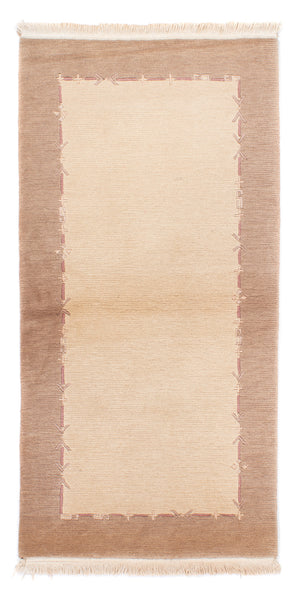Løber Nepal Tæppe - 175 x 89 cm - beige