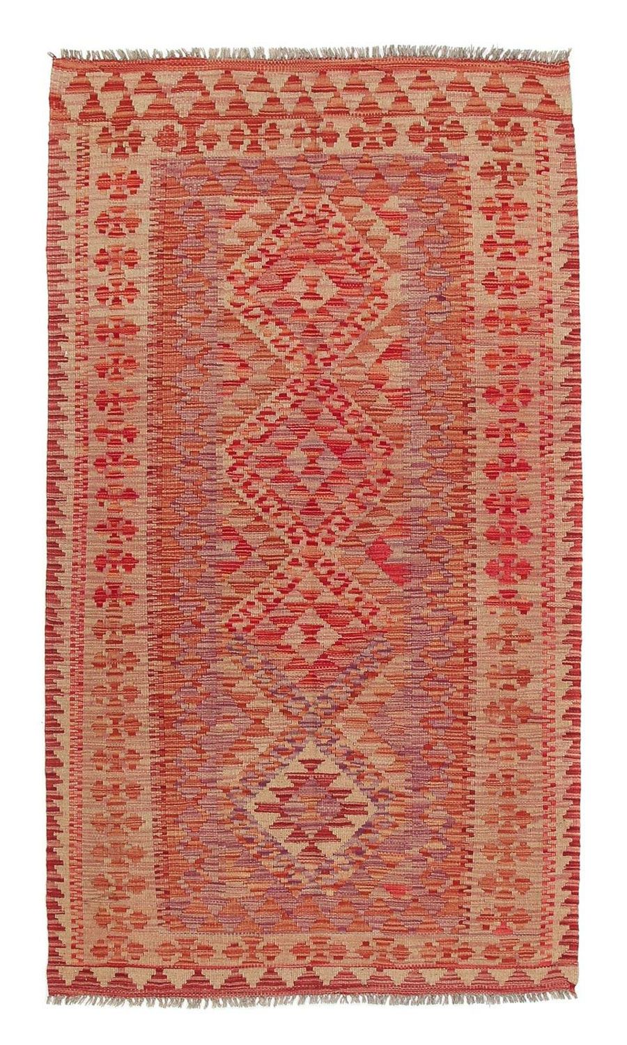 Løber Kelim Carpet - Splash - 185 x 101 cm - flerfarvet