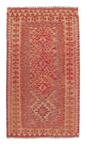 Løber Kelim Carpet - Splash - 185 x 101 cm - flerfarvet