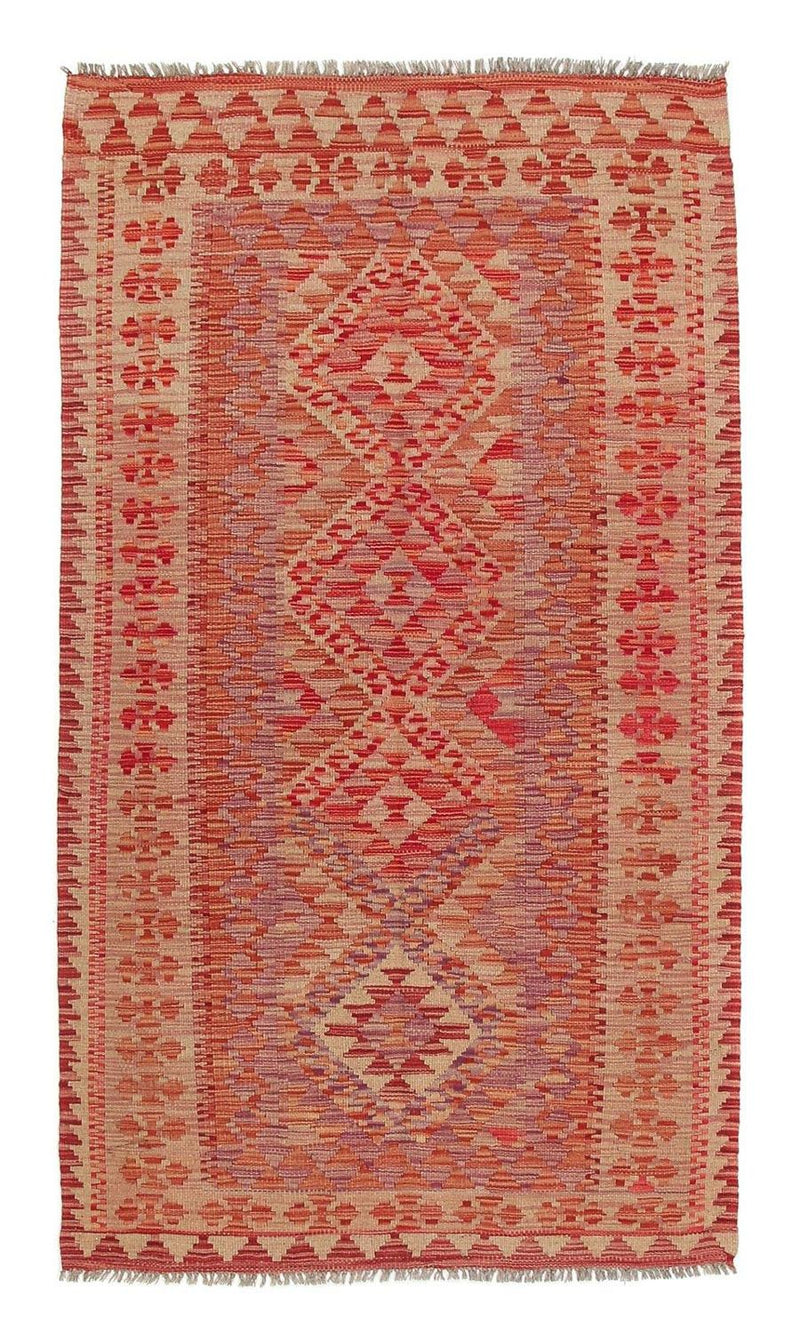 Løber Kelim Carpet - Splash - 185 x 101 cm - flerfarvet