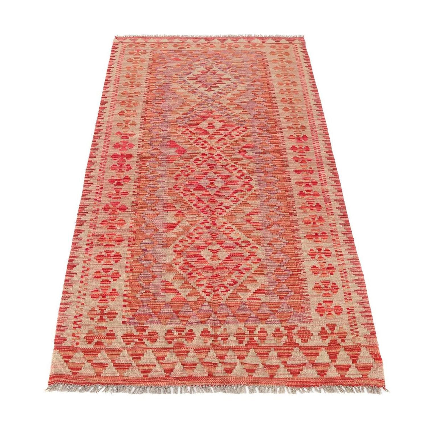 Løber Kelim Carpet - Splash - 185 x 101 cm - flerfarvet