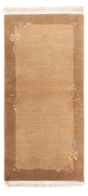 Nepal Tæppe - Royal - 143 x 71 cm - lys brun