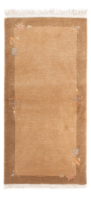 Nepal Tæppe - Royal - 138 x 73 cm - lys brun