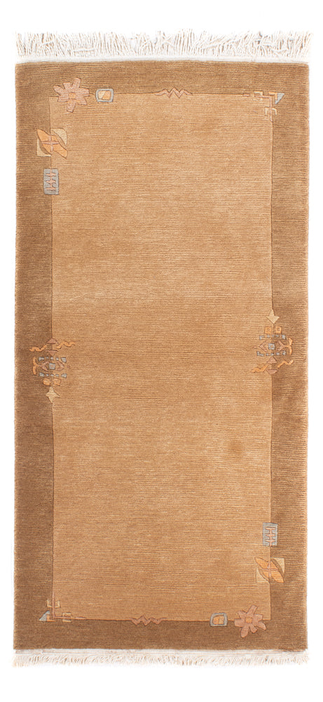Nepal Tæppe - Royal - 138 x 73 cm - lys brun