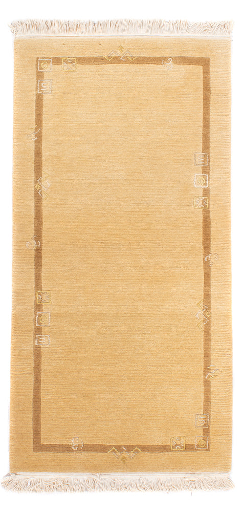 Nepal Tæppe - Royal - 141 x 72 cm - beige