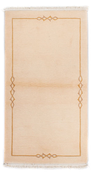 Nepal Tæppe - Royal - 137 x 73 cm - beige