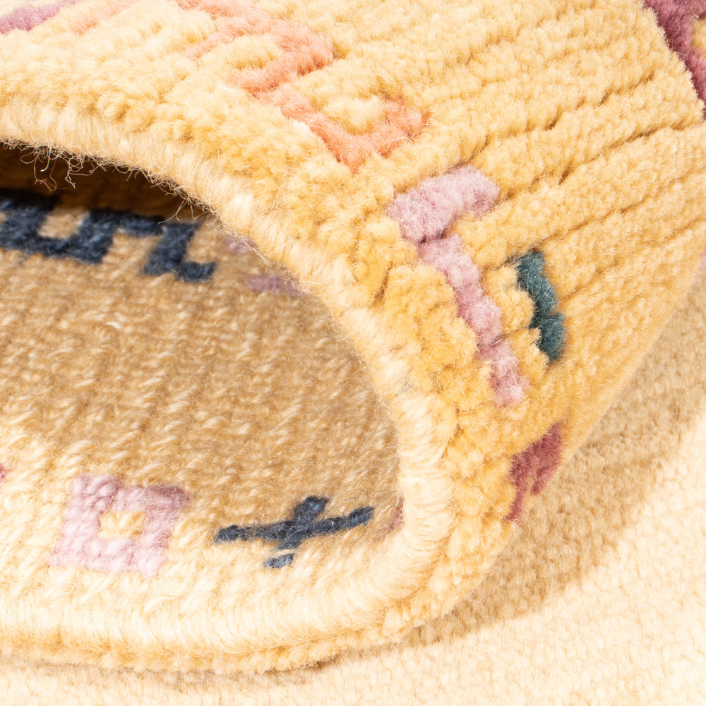 Nepal Tæppe - Royal - 140 x 74 cm - guld