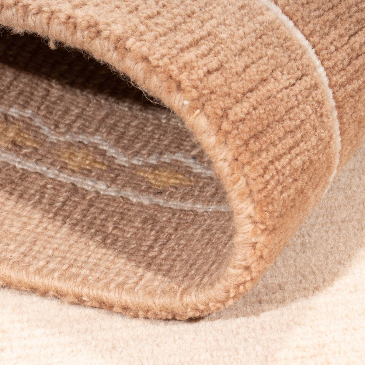 Nepal Tæppe - Royal - 144 x 73 cm - lys brun