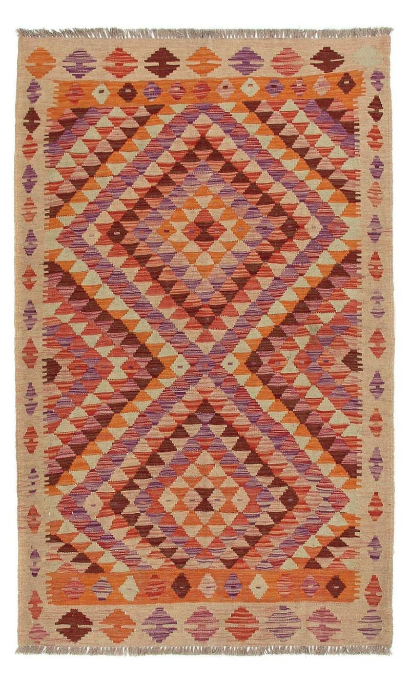 Løber Kelim Carpet - Splash - 192 x 110 cm - flerfarvet