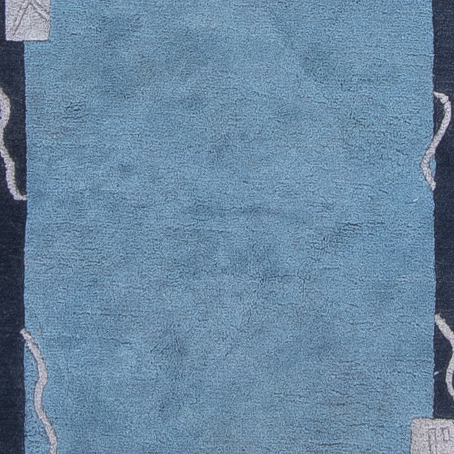 Løber Nepal Tæppe - 337 x 73 cm - blå