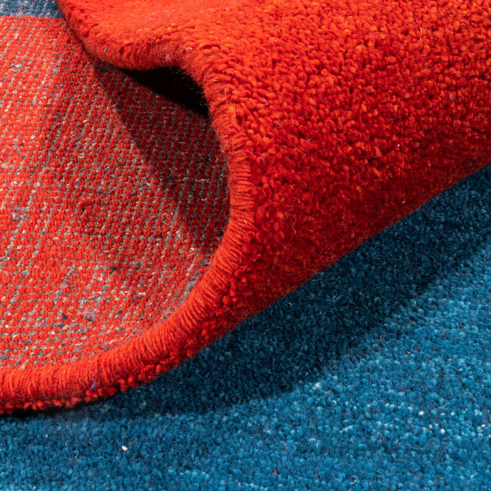 Gabbeh-tæppe - Indus - 390 x 298 cm - blå