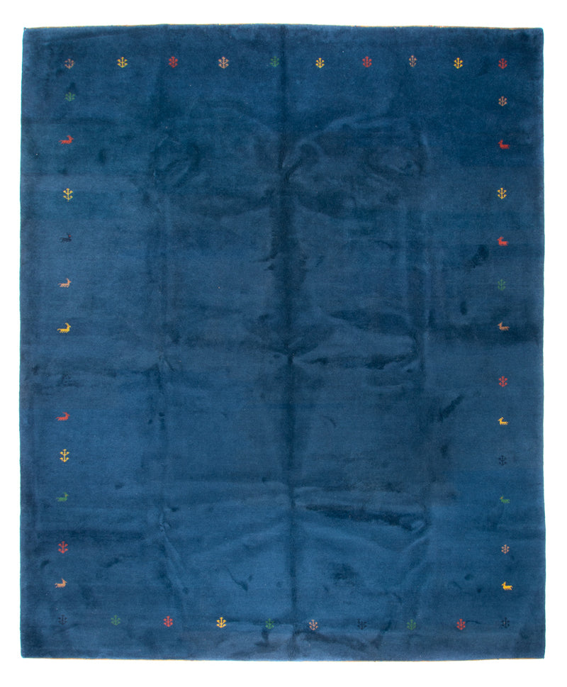 Gabbeh-tæppe - Indus - 395 x 309 cm - blå