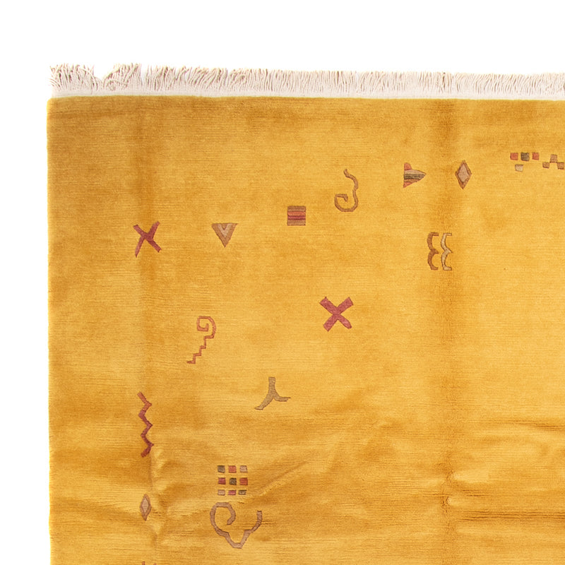 Nepal Tæppe - Royal - 355 x 256 cm - guld
