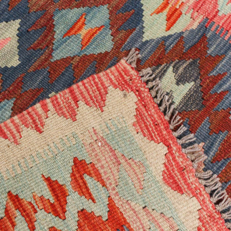 Kelim Carpet - Splash - 185 x 126 cm - flerfarvet