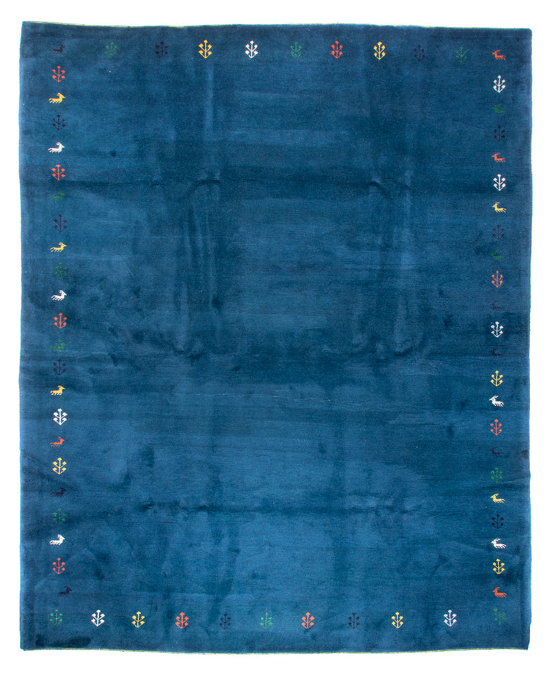 Gabbeh-tæppe - Indus - 395 x 313 cm - blå
