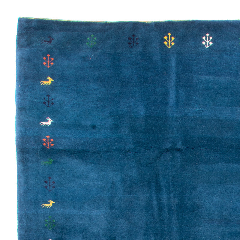 Gabbeh-tæppe - Indus - 395 x 313 cm - blå