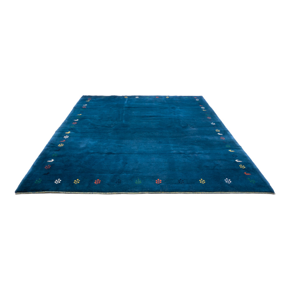 Gabbeh-tæppe - Indus - 395 x 313 cm - blå