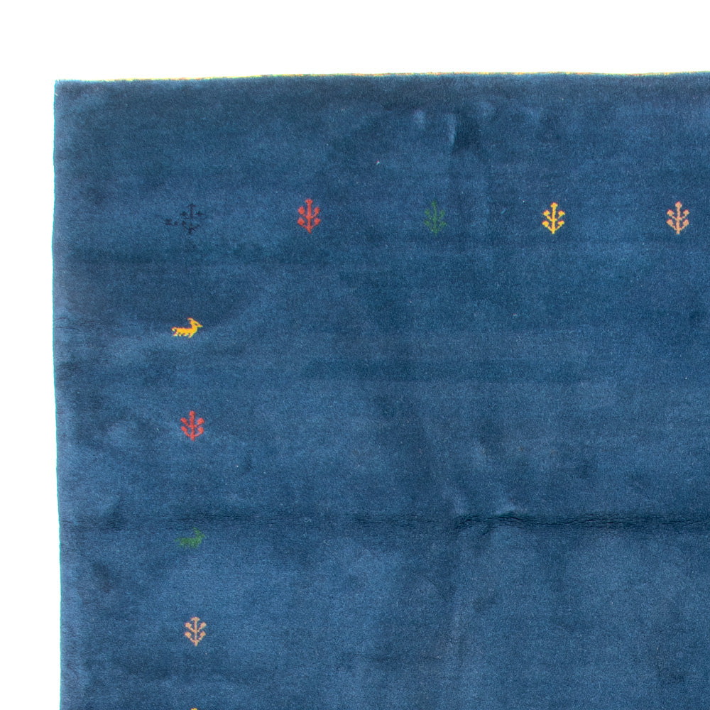 Gabbeh-tæppe - Indus - 394 x 297 cm - blå