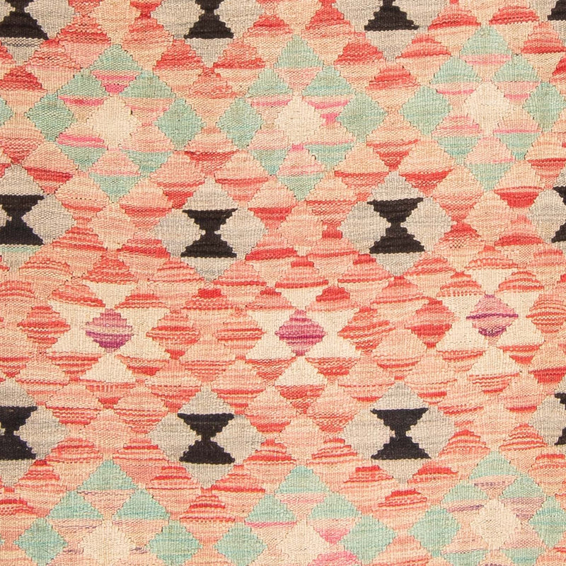 Kelim Carpet - Splash - 177 x 120 cm - lysrød