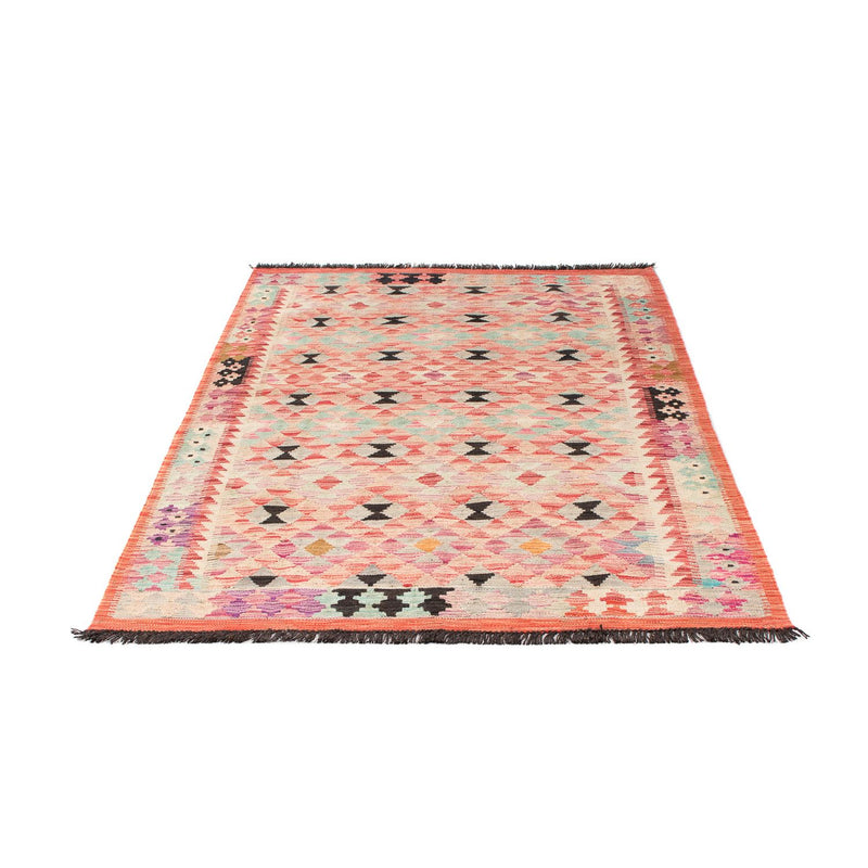 Kelim Carpet - Splash - 177 x 120 cm - lysrød