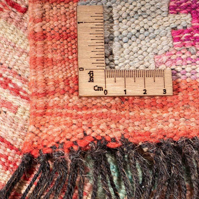 Kelim Carpet - Splash - 177 x 120 cm - lysrød