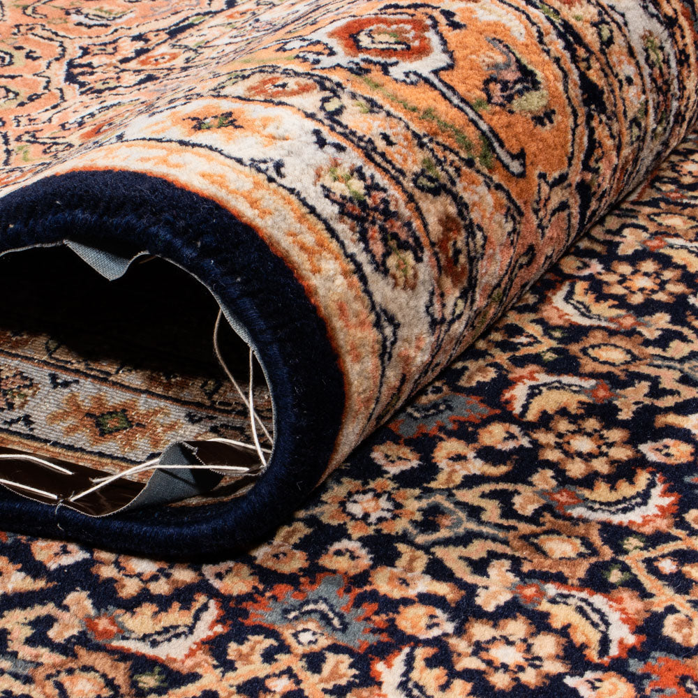 Orientalsk tæppe - Bijar - Indus - Royal - 309 x 203 cm - mørkeblå