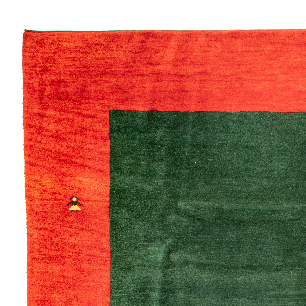 Gabbeh-tæppe - Indus - Royal - 402 x 316 cm - grøn