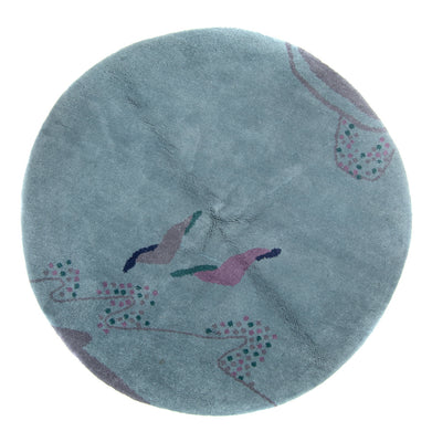 Gabbeh-tæppe - Indus rundt  - 200 x 200 cm - blå