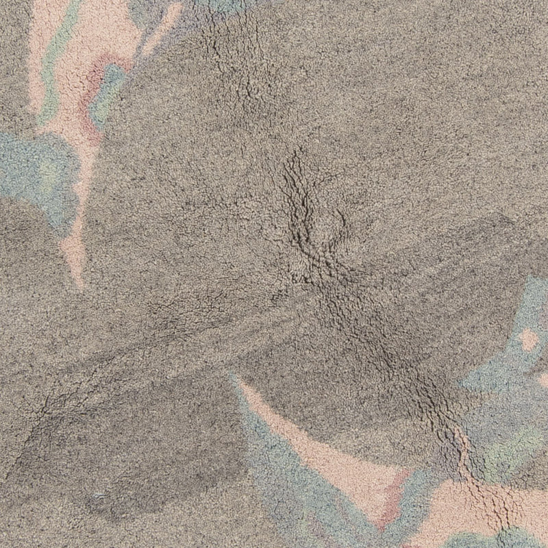 Nepal Tæppe rundt  - 200 x 200 cm - grå
