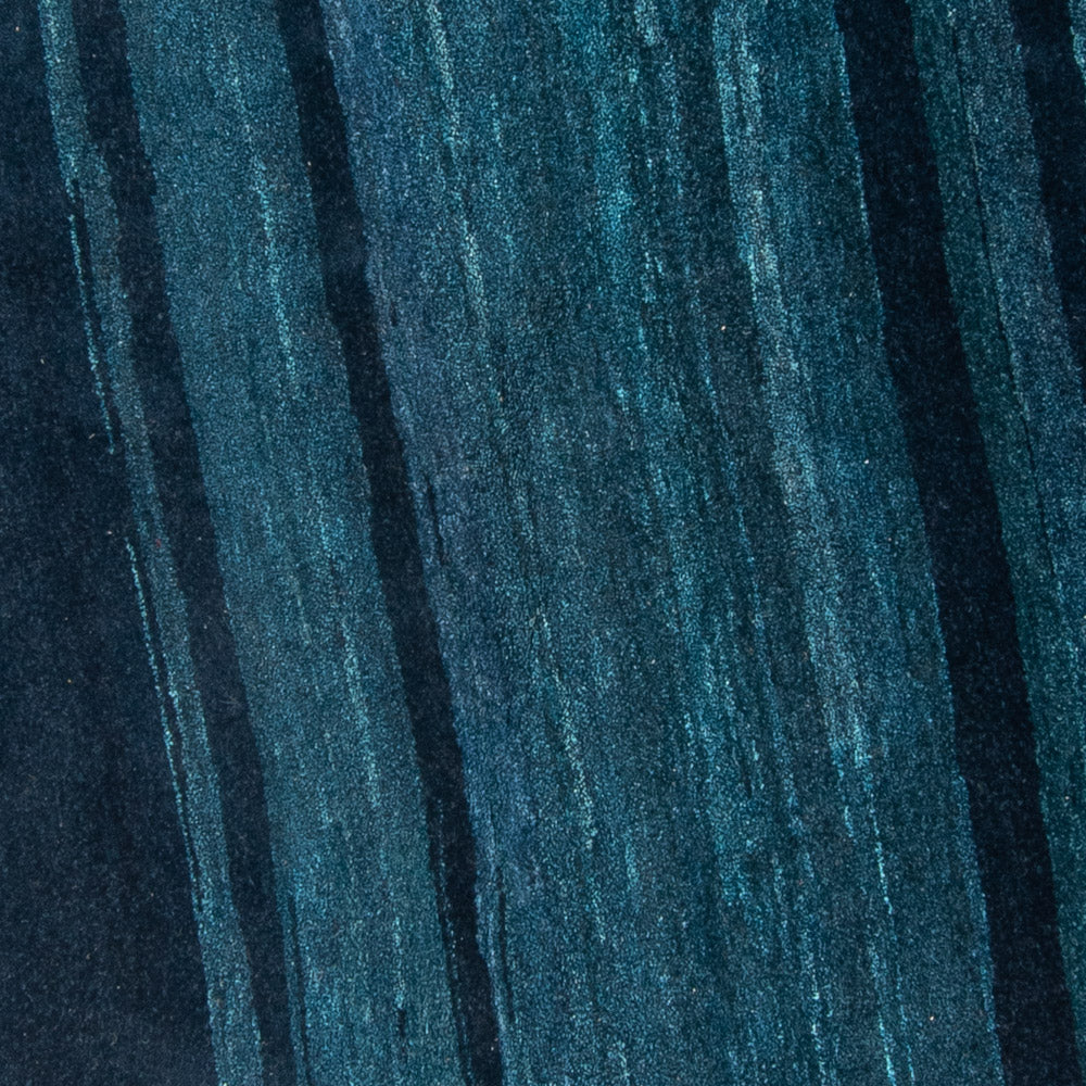 Gabbeh-tæppe - Indus rundt  - 200 x 200 cm - blå