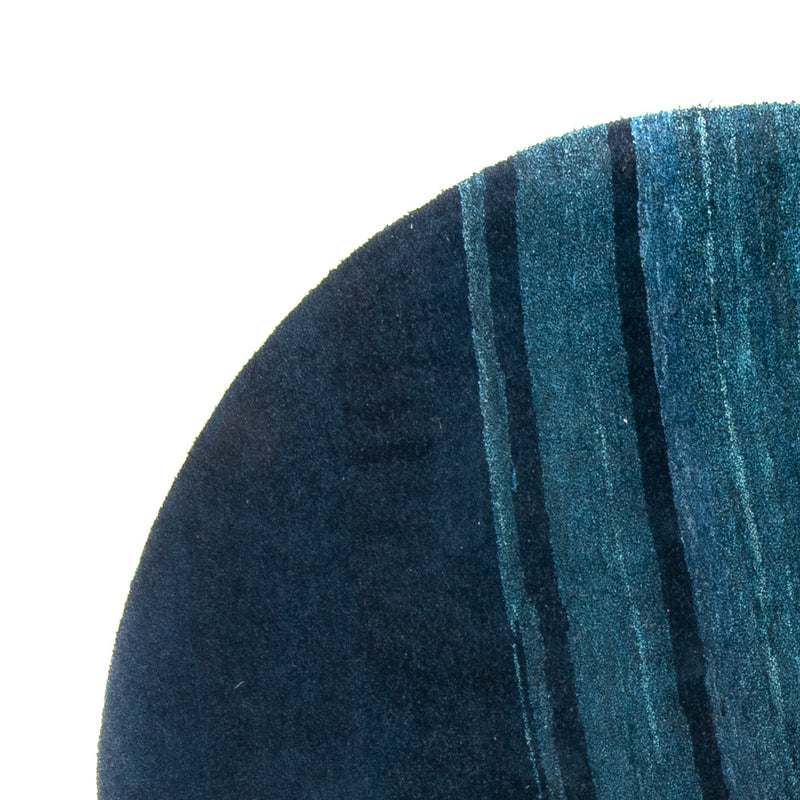 Gabbeh-tæppe - Indus rundt  - 200 x 200 cm - blå