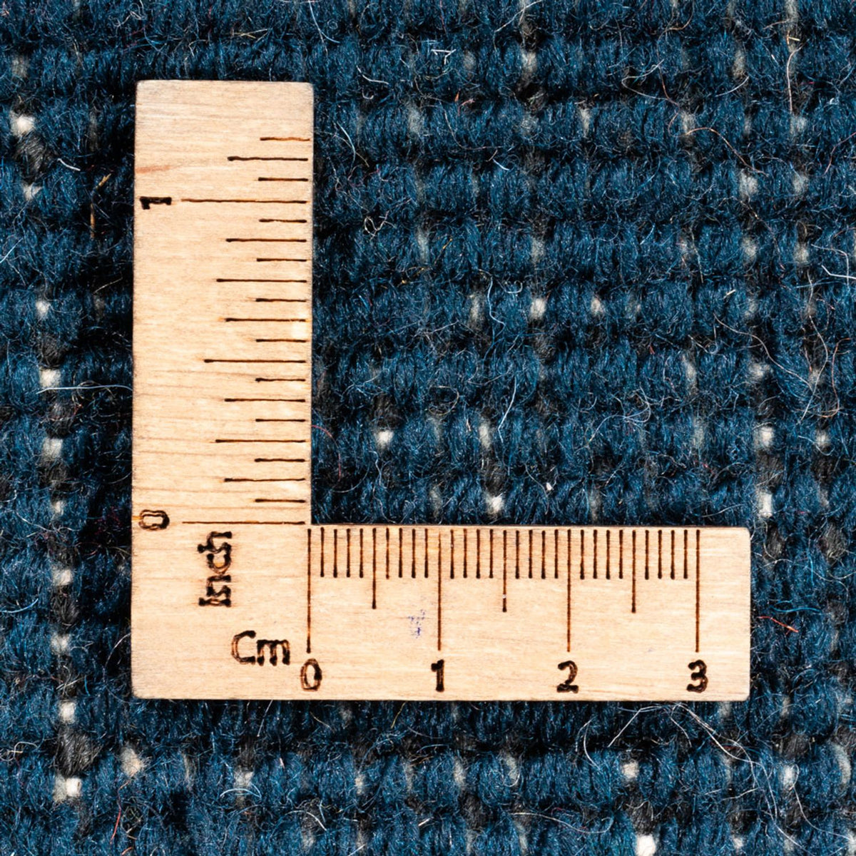 Gabbeh-tæppe - Indus rundt  - 200 x 200 cm - blå