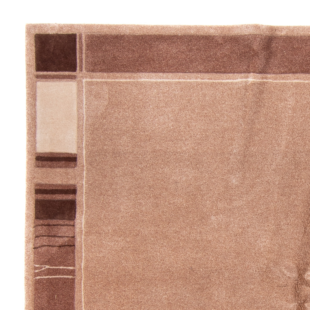 Tæppe rundt  - 200 x 200 cm - brun