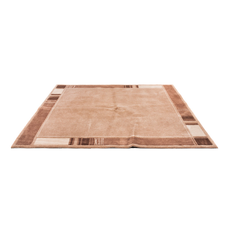 Tæppe rundt  - 200 x 200 cm - brun