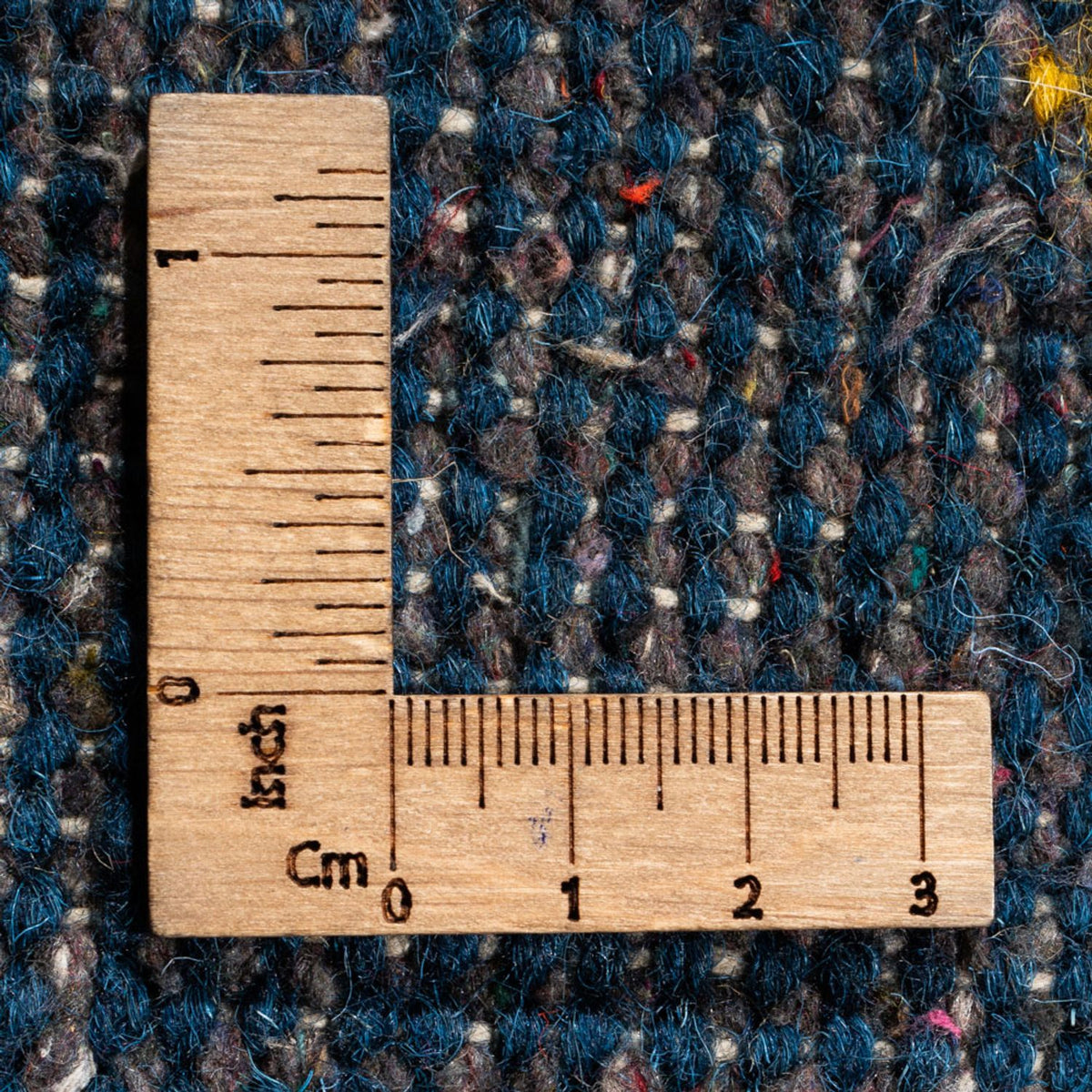 Gabbeh-tæppe - Indus rundt  - 194 x 194 cm - blå