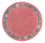 Nepal Tæppe rundt  - 197 x 197 cm - fuchsia