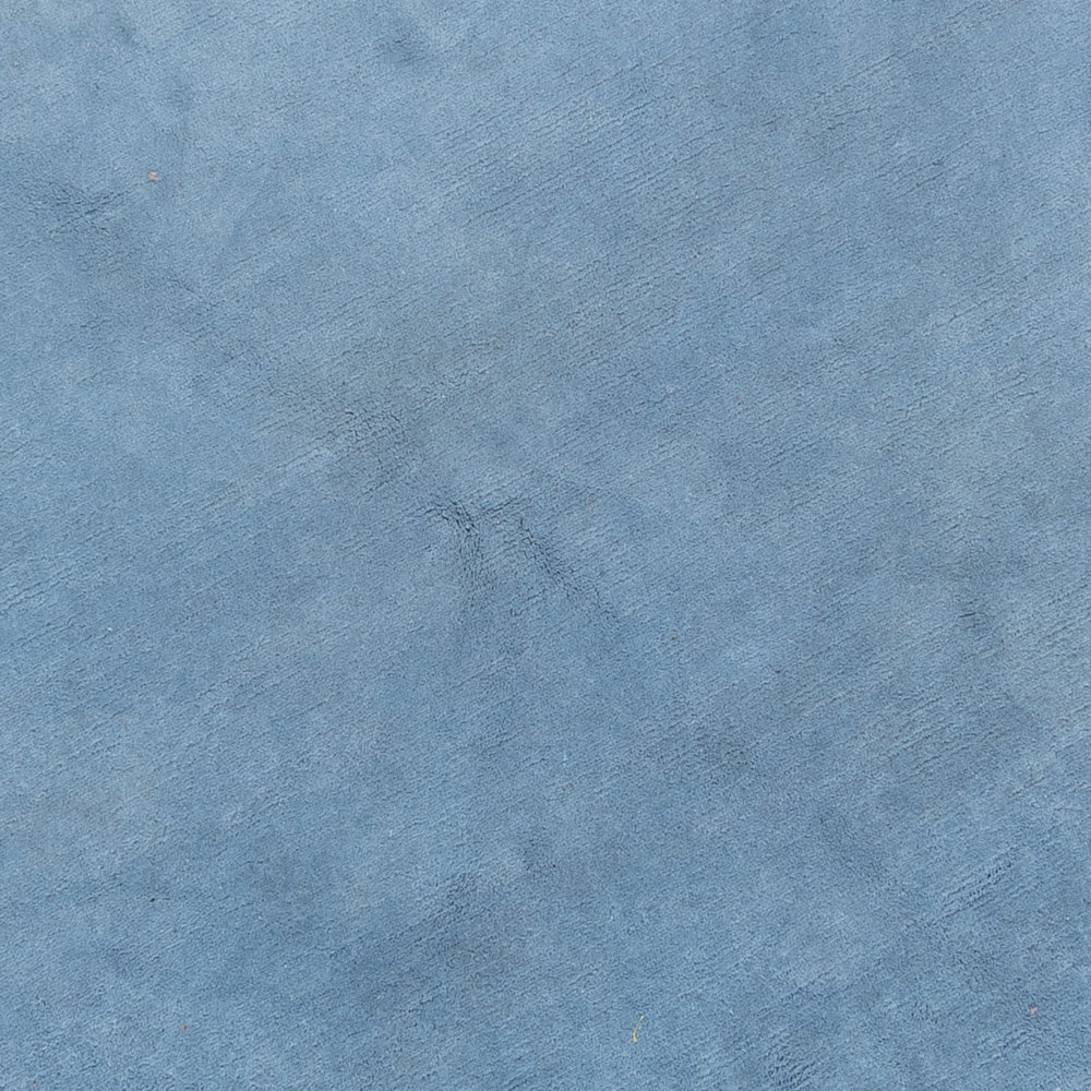 Nepal Tæppe rundt  - 210 x 210 cm - blå
