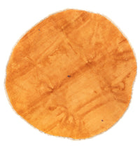 Tæppe med høj pæl rundt  - 200 x 200 cm - guld