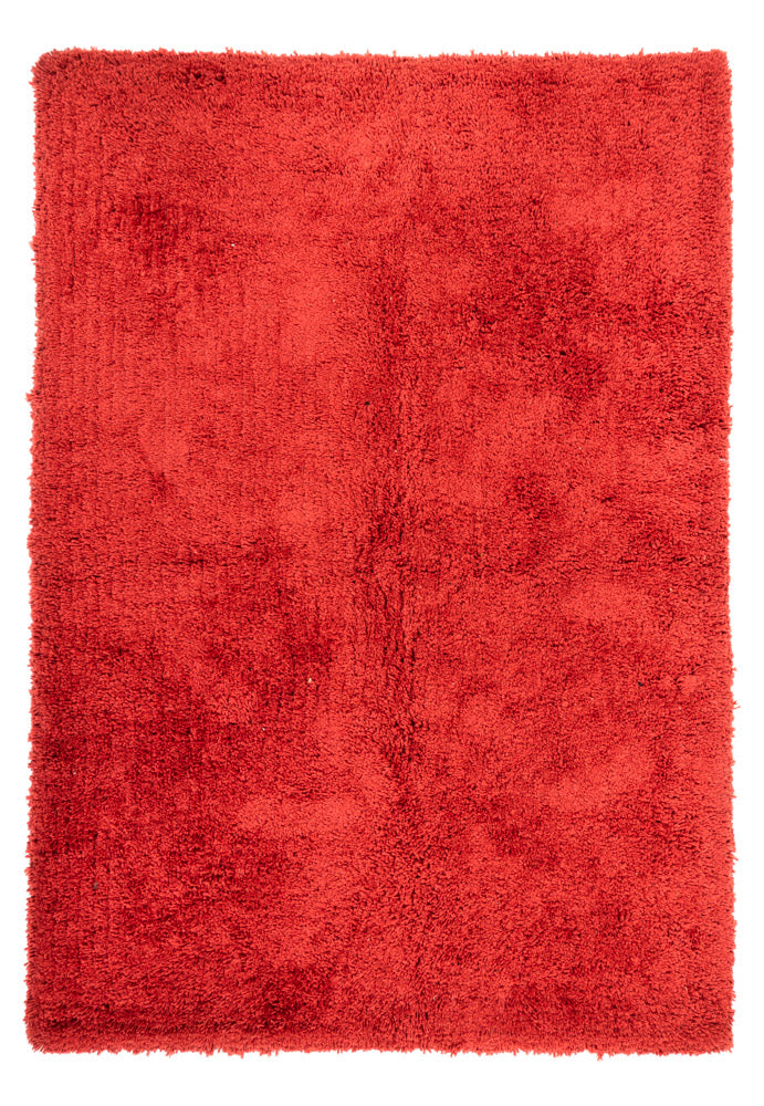 Tæppe med høj pæl - 240 x 170 cm - rød