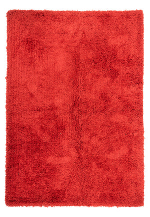 Tæppe med høj pæl - 240 x 170 cm - rød