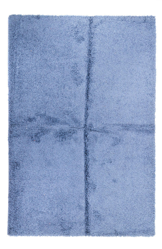 Tæppe med høj pæl - 230 x 160 cm - blå