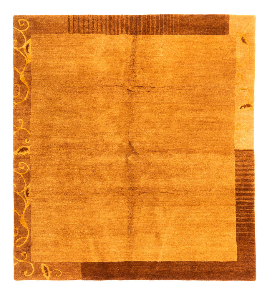 Nepal Tæppe firkantet  - 207 x 199 cm - rust