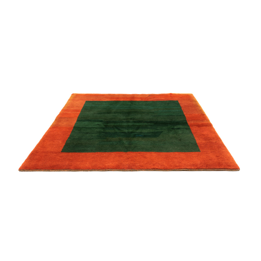 Gabbeh-tæppe - Indus firkantet  - 205 x 196 cm - grøn