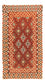 Løber Kelim Carpet - Splash - 203 x 110 cm - rød
