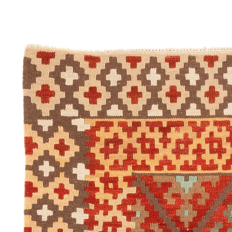Løber Kelim Carpet - Splash - 203 x 110 cm - rød