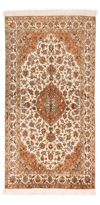 Silketæppe - Kashmir Silk - 168 x 95 cm - beige